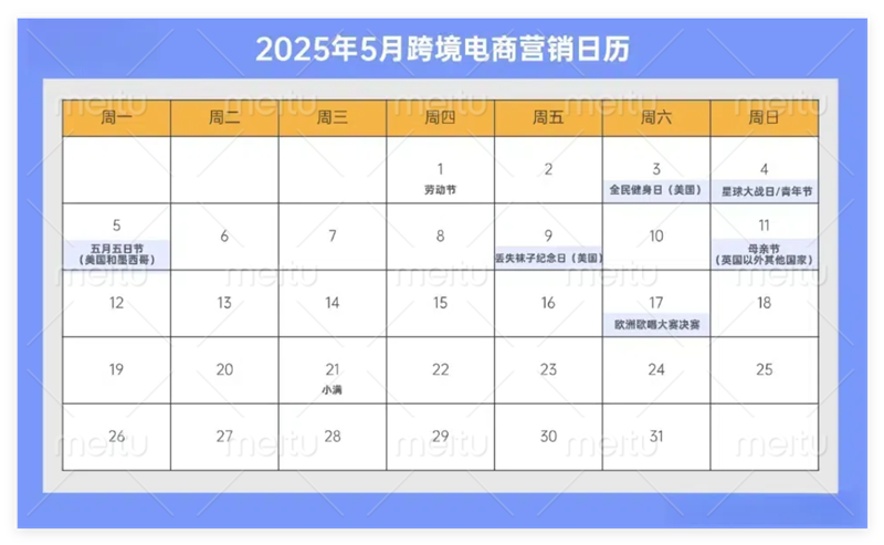 2025年海外營銷節(jié)點速記！助力品牌提前布局出海營銷戰(zhàn)略
