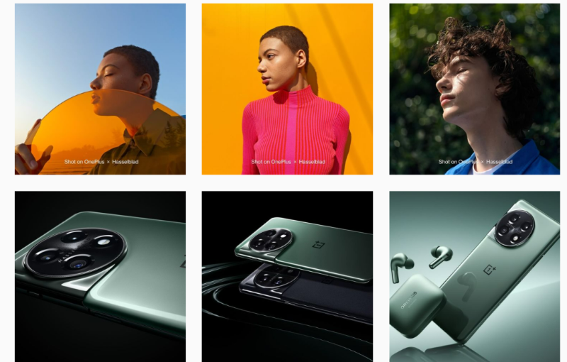 OnePlus Instagram的頁面