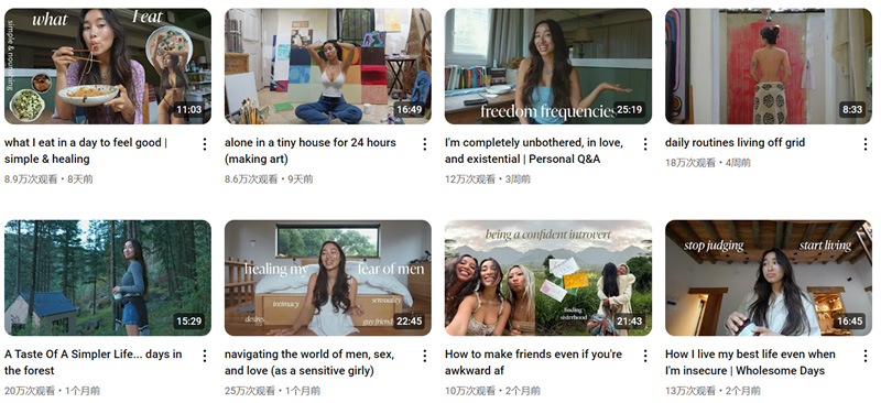 百萬(wàn)粉絲的美國(guó)youtube健身健康類博主頻道內(nèi)容
